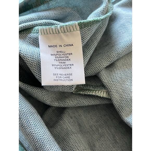 Tyler Boe Women’s S Cheetah Print Knit Shift Dress Boho Retro Baby Blue - Picture 7 of 7